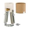 B&P Lamp Keyless Porcelain Adjustable Candelabra Candle Socket, Adjusts from 3-3/8 Inches to 4-11/16 Inches view 3
