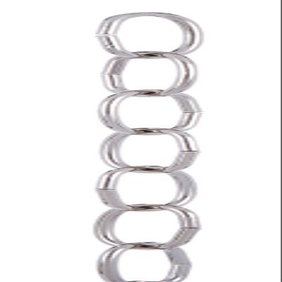 B&P Lamp Steel Decorative Chain W/Nickel Finish, 3 Ft. Length