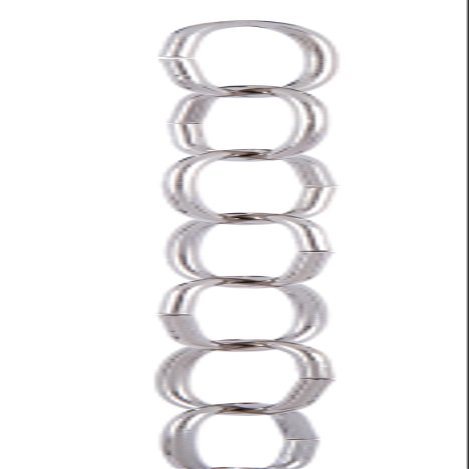 B&P Lamp Steel Decorative Chain W/Nickel Finish, 3 Ft. Length