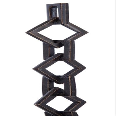 B&P Lamp Antique Bronze Finish, Large Gothic Style Chain, Ft.