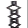 B&P Lamp Antique Bronze Finish, Large Gothic Style Chain, Ft. view 1