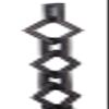 B&P Lamp Antique Bronze Finish, Large Gothic Style Chain, Ft. view 3