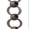 B&P Lamp Hand Made Oval Chain, Antique Finish view 1