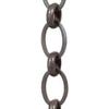 B&P Lamp Hand Made Oval Chain, Antique Finish view 4