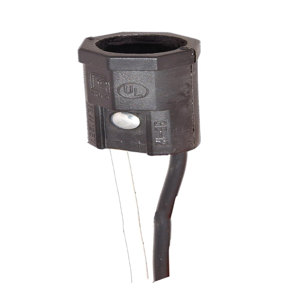 B&P Lamp Pigtail Candelabra Socket with 6 Leads
