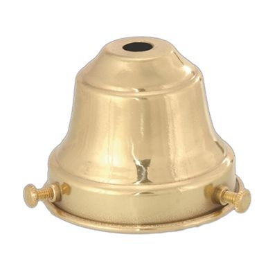 B&P Lamp 2 1/4" Fitter, Brass Fixture Shade Holder, Unfinished Brass