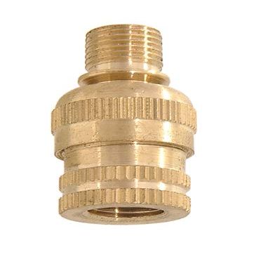 B&P Lamp Knurled Ball Lamp Swivel, Unfinished Brass