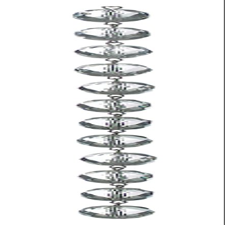 B&P Lamp 15/32 Inch (12MM) Clear Uniform Faceted Chain (39 Inch)