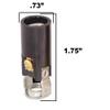 B&P Lamp 1-3/4 Inch Keyless Candelabra Socket with Insulator, Tapped 1/8 IP view 2