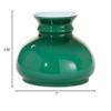 B&P Lamp Green Over White Opal Cased Glass 7 Inch Fitter Student Style Lamp Shade view 2