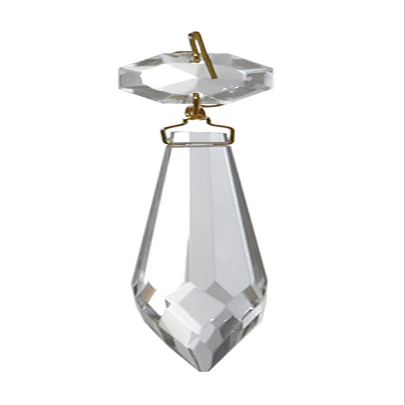 B&P Lamp 3 Inch (76MM) Prism, U-Drop, Cry, Nickel Pin