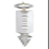 B&P Lamp 5 Inch (125MM) Crystal Chandelier Light Replacement Pendant Prism, Spear Cut Brass Pin view 2