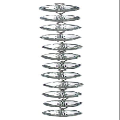 B&P Lamp 13/32 Inch (10MM) Clear Uniform Faceted Chain (39 Inch)