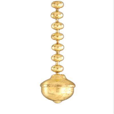 B&P Lamp Antique Style Acorn Pull Chain, Unfinised Brass
