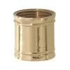 B&P Lamp 1/8F Brass Coupling, 19/32" Ht., Unfinished view 1