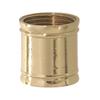 B&P Lamp 1/8F Brass Coupling, 19/32" Ht., Unfinished view 2