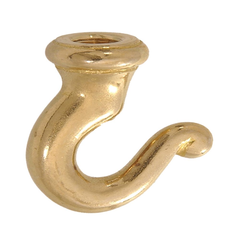 B&P Lamp 1 3/4 Inch Cast Brass Hook