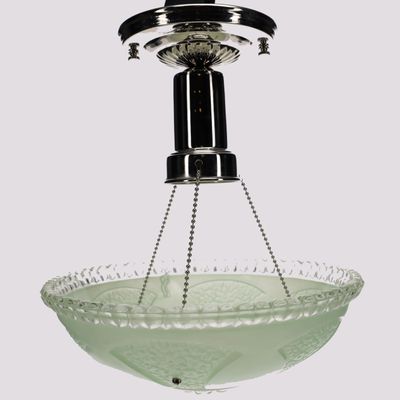 B&P Lamp Bead Chain Fixture Hardware Set, Nickel Finish