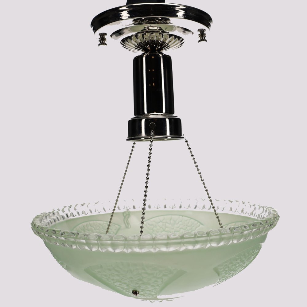 B&P Lamp Bead Chain Fixture Hardware Set, Nickel Finish