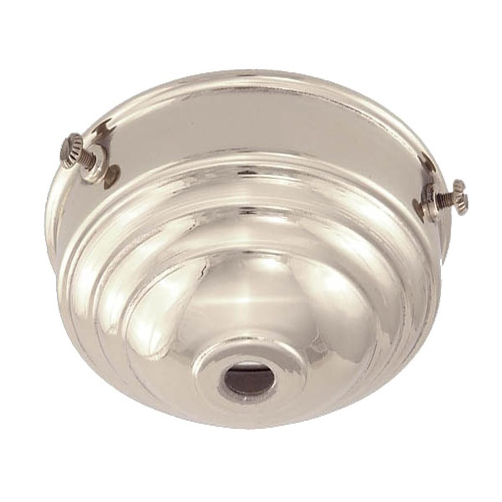 B&P Lamp 3 1/4" Fitter, Nickel Finish Deco Style Holder