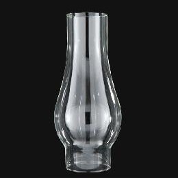 B&P Lamp 2 1/8 Inch by 8 1/4 Inch Rochester-Miller Style Clear Glass Lamp Chimney for Vintage and Antique Style Lighting