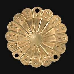 B&P Lamp 2 1/16" Stamped Brass Chain Connector