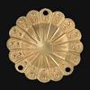 B&P Lamp 2 1/16" Stamped Brass Chain Connector view 2