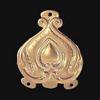 B&P Lamp 2" Stamped Brass Chain Connector view 2