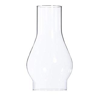 B&P Lamp 2 5/8 Inch by 10 Inch Clear Glass Lamp Chimney for Rayo & Central Draft Burners on Vintage and Antique Style Globes