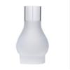 B&P Lamp 3 Inch by 10 Inch Regular Style Glass Lamp Chimney with 3/4 Frosted Design for Vintage and Antique Style Globes view 1