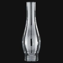 B&P Lamp 2 3/8 Inch by 12 1/4 Inch Clear Glass Lamp Chimney for Vintage and Antique Style Globes