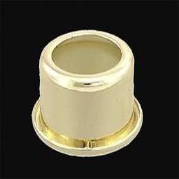 B&P Lamp Brass Plated Candelabra Cap, 15/16" I.D., 5/8" Ht.