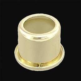 B&P Lamp Brass Plated Candelabra Cap, 15/16" I.D., 5/8" Ht.