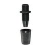 B&P Lamp Cord Grip Bushing for Twisted Pair Cotton and Rayon Cord, Black view 2