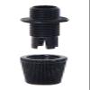 B&P Lamp Cord Grip Bushing for Twisted Pair Cotton and Rayon Cord, Black view 3