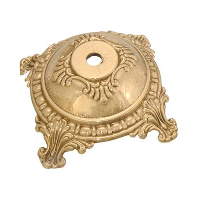 B&P Lamp Small Victorian, Die Cast Brass Lamp Base, Polished & Lacq.