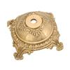 B&P Lamp Small Victorian, Die Cast Brass Lamp Base, Polished & Lacq. view 1