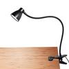 CeSunlight CRI 90+ Eye-Care Clip Light for Reading, 6W Small Clamp Lamp for Desk, Flexible Gooseneck Clip Lamp for Bed Headboard with 3 Color Modes & 10 Brightness(Adapter Include) view 1
