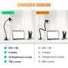 CeSunlight CRI 90+ Eye-Care Clip Light for Reading, 6W Small Clamp Lamp for Desk, Flexible Gooseneck Clip Lamp for Bed Headboard with 3 Color Modes & 10 Brightness(Adapter Include) view 4