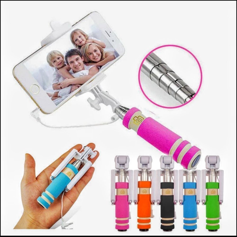Selfie Stick mini Compatible with a wide range of smartphones (Black only)