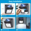 28 LEDs Solar Lights Outdoor, Motion Sensor Wireless Waterproof Security Wall Lights, Solar Light for Outdoor, Front Door, Back Yard, Garage, Porch by Luposwiten [4 PACK] view 3