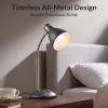 LEPOWER Metal Desk Lamp, Adjustable GooseNeck Reading Light for Bedroom view 3