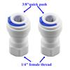 Faucet Quick Connector Fitting Parts for Reverse Osmosis RO System 1/4 Inch Thread x 3/8 Inch Tube (DC-019) view 4