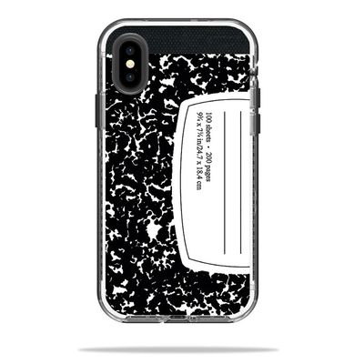 MightySkins Skin Compatible with LifeProof Next iPhone X or XS Case - Composition Book | Protective, Durable, and Unique Vinyl Decal wrap Cover | Easy to Apply, Remove | Made in The USA