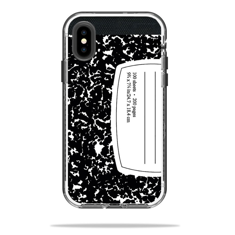 MightySkins Skin Compatible with LifeProof Next iPhone X or XS Case - Composition Book | Protective, Durable, and Unique Vinyl Decal wrap Cover | Easy to Apply, Remove | Made in The USA