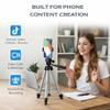 Acuvar 50 Phone Tripod with Rotating Mount Vertical & Horizontal Filming for iPhone & Android, Lightweight Aluminum Smartphone Tripod with Carry Bag view 3