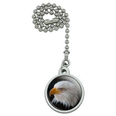 GRAPHICS & MORE Stoic Bald Eagle Ceiling Fan and Light Pull Chain