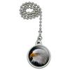 GRAPHICS & MORE Stoic Bald Eagle Ceiling Fan and Light Pull Chain view 1