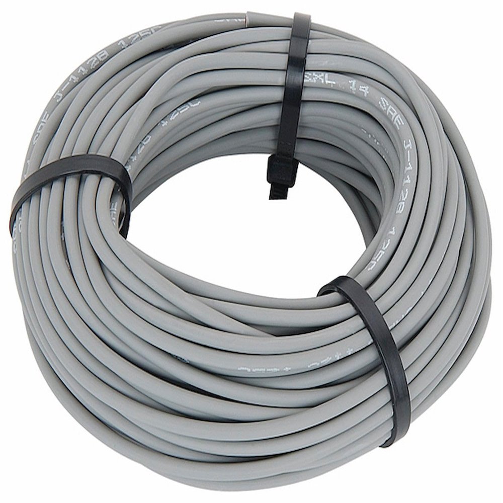 14-Gauge Premium Automotive Wire Grey [50 ft.]