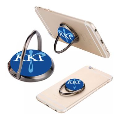 Kappa Kappa Gamma Mobile Phone Ring Holder Set of 2 (Black Metal)